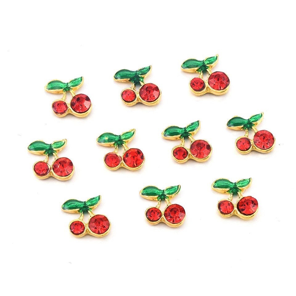 Resin Cherry Fruit Charms For DIY Fashion Jewelry Making Finding Acces –  Birmingham Nail Supply Store