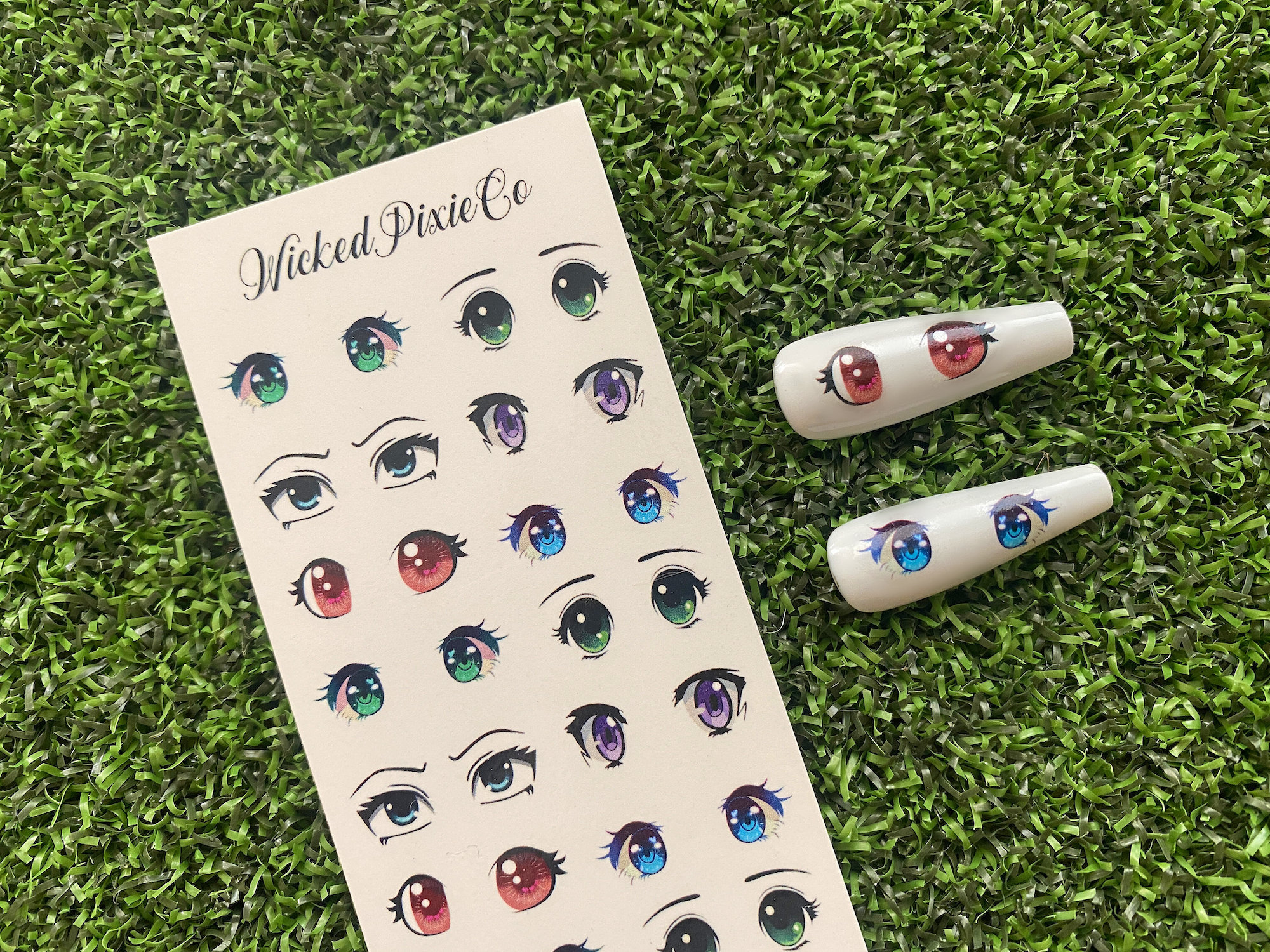 The Nail Shop (Australia) - These fun anime-inspired nails are done by the  talented @nailswithteresa 🌸. Her client loves incorporating dried flowers.  Just love this combos! #driedflowers #nailart #nailartaddict #thenailshop  #nailswithteresa #sydneynails #