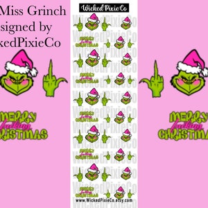 4pcs The Grinch 3D Acrylic Charms for Christmas – Scarlett Nail Supplies