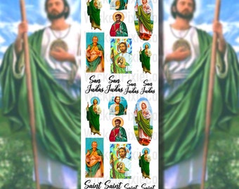 Jude the Apostale San Judas Water Nail Decals for Press on or Acrylic Nails