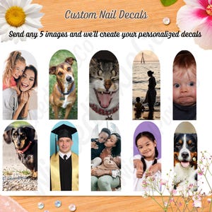 Custom Waterslide Nail Decals: Personalized Photo & Theme Nail Art