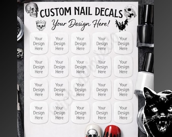 Custom Photo Nail Decals, DIY Nail Art