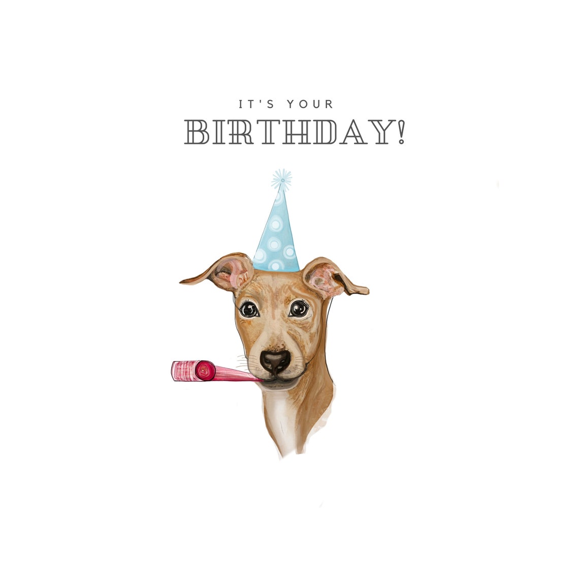 It's Your Birthday Whippet/greyhound/puppy Dog Charity Etsy