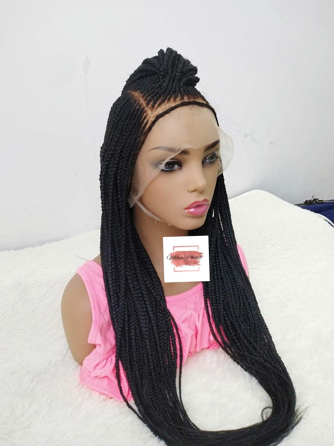 Box Braid Wig Cornrow Braid Wig Braid Lace Wig Handmaid Etsy