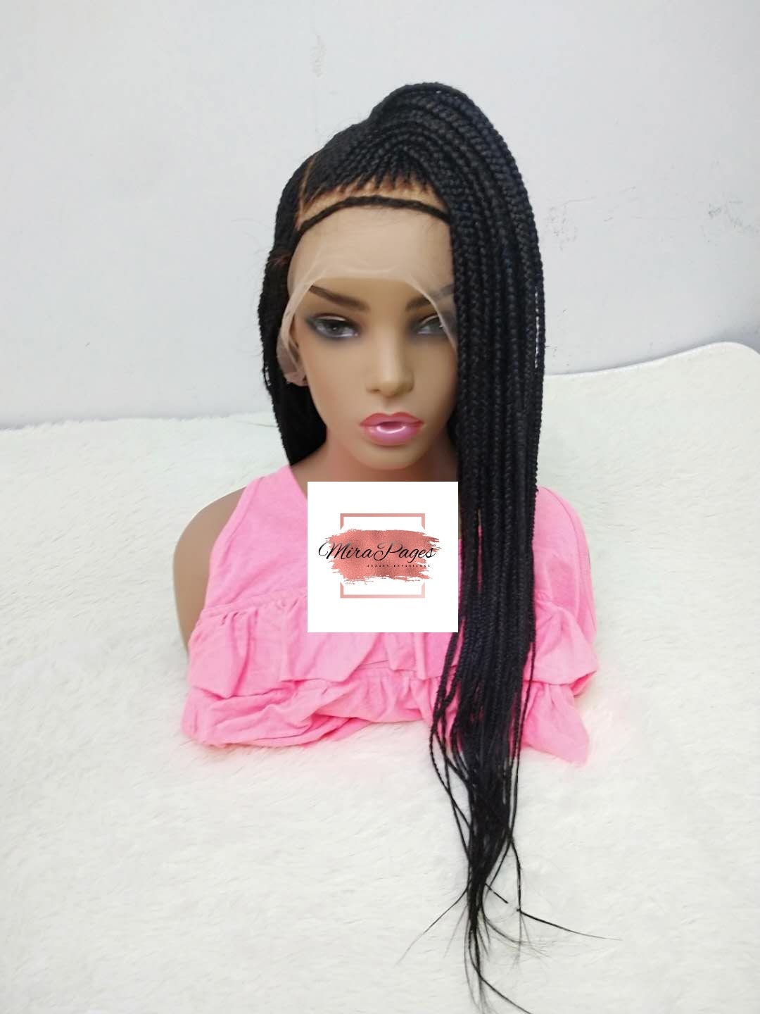 Box Braid Wig Cornrow Braid Wig Braid Lace Wig Handmaid Etsy