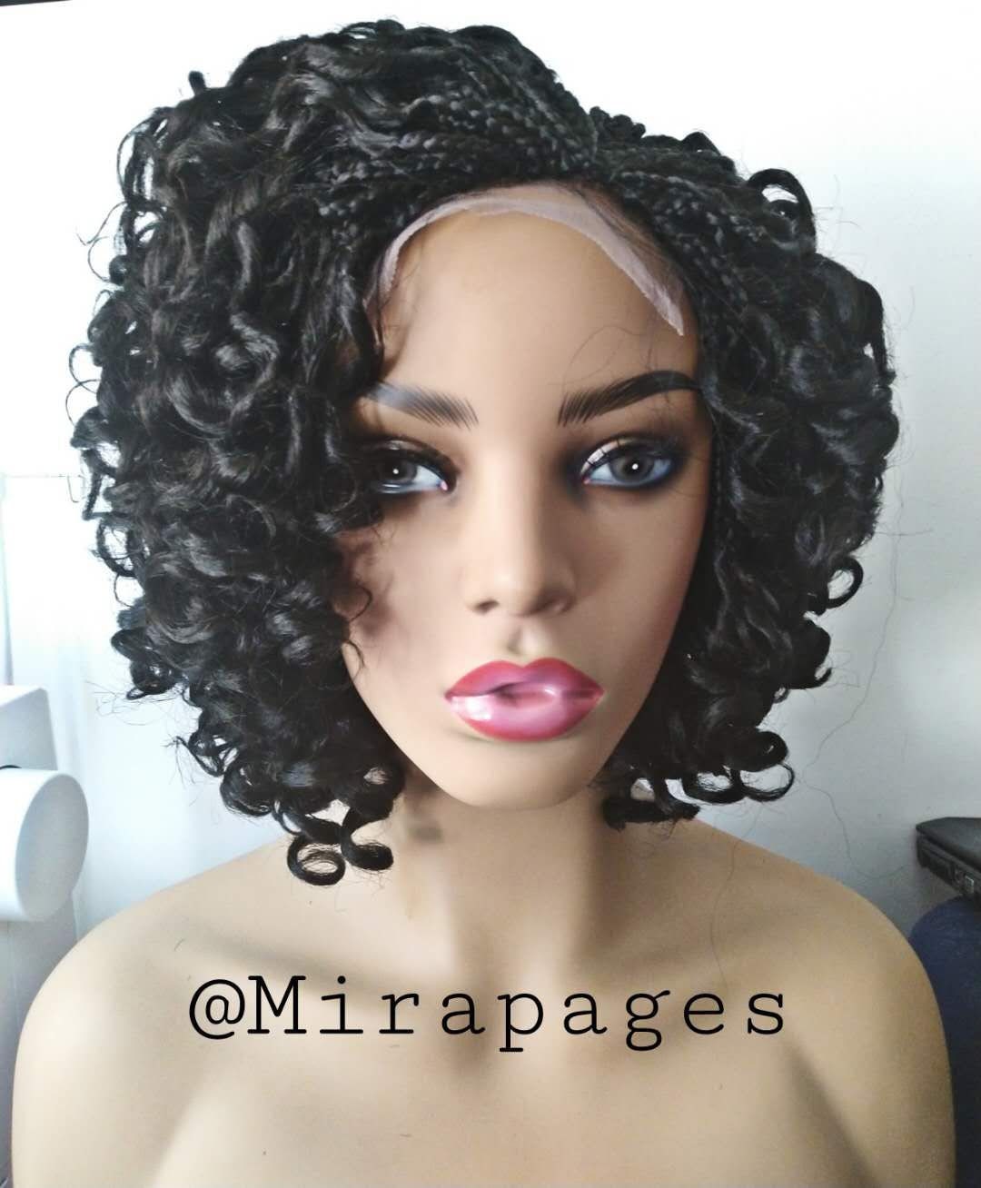 Braid Wig, Box Braid Wig, Braid Lace Wig, Handmaid Braid Wig, Wig for
