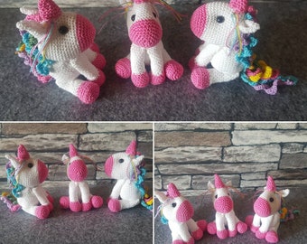 Häkel Einhorn mini