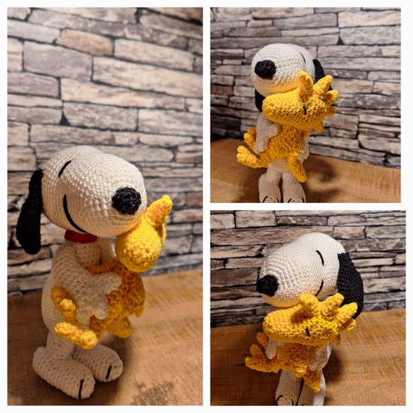 Crochet Snoopy with Woodstock