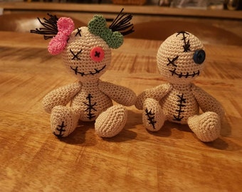 Poupées vaudou au crochet 1 paire