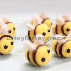 Little felted bees