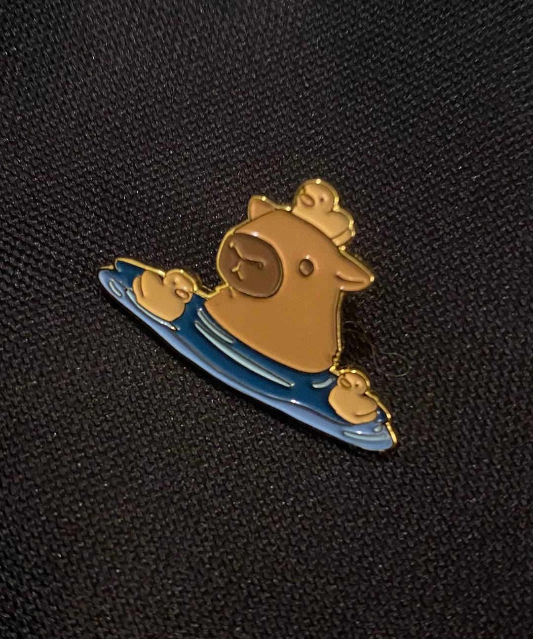Adorable Capybara With Ducks Pin - Etsy