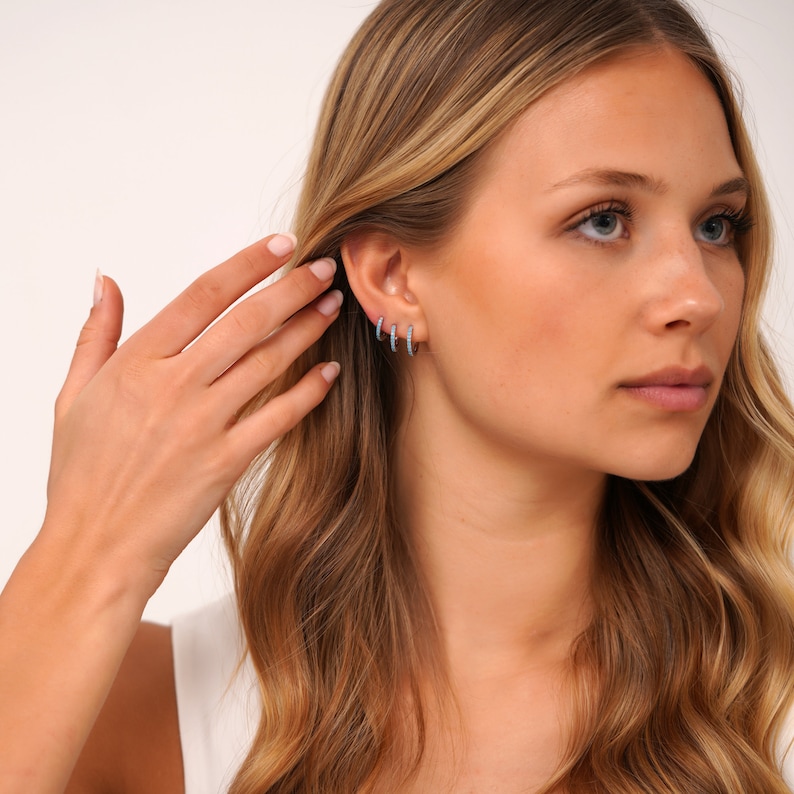 Turquoise Small Hoop Earrings