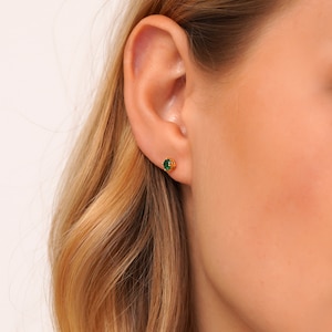 Birthstone Stud Earrings