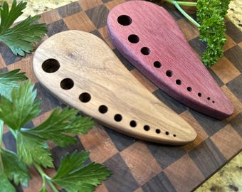 Herb Stripper, Handmade Herb Stripper, Wooden Kitchen Gadgets, Wood Gifts, Herb Peeler, Gift for Her, Housewarming Gift.