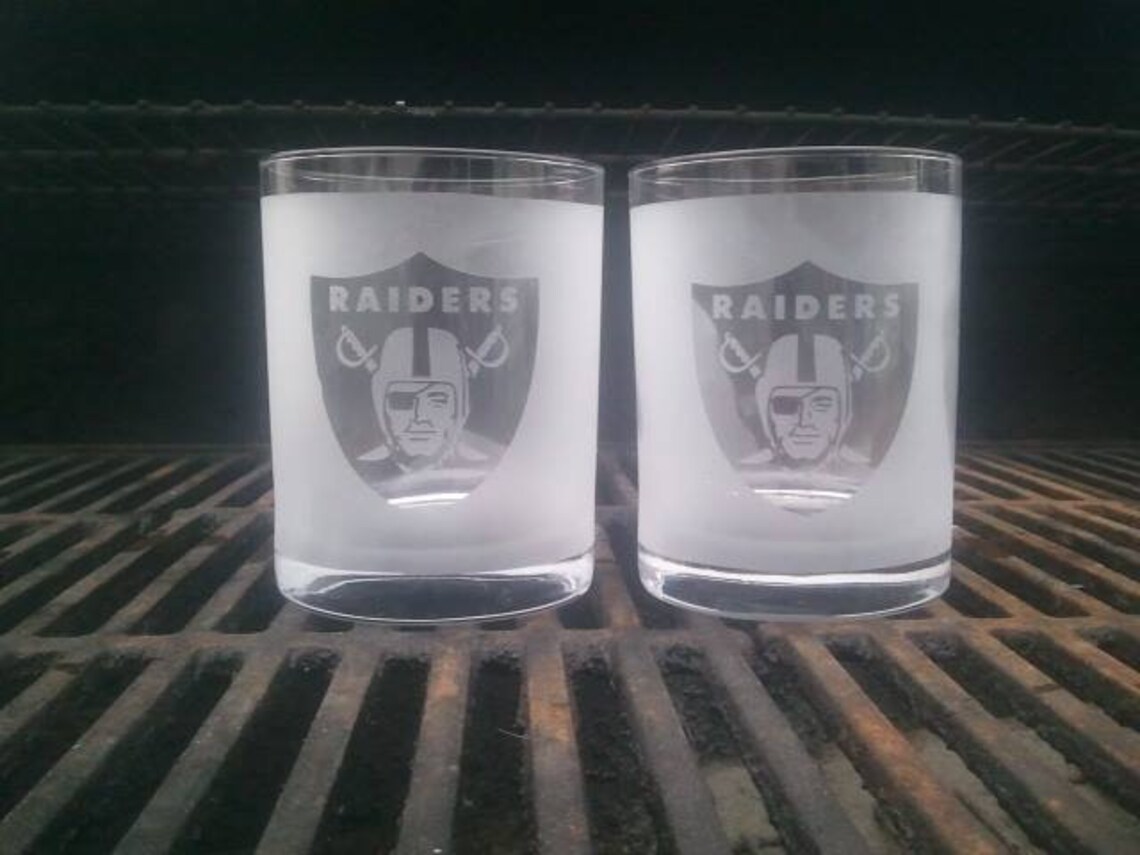 Raiders Gift Set Personalized Raiders Liquor Decanter Set Etsy