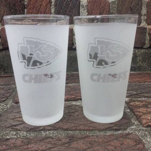 Personalized Kansas City Chiefs Glass Chiefs Beer Glass Etsy