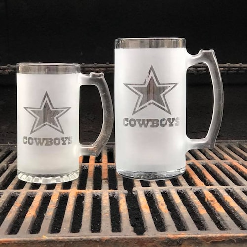 Dallas Cowboys Gift Personalized Dallas Cowboys Beer Mug Etsy