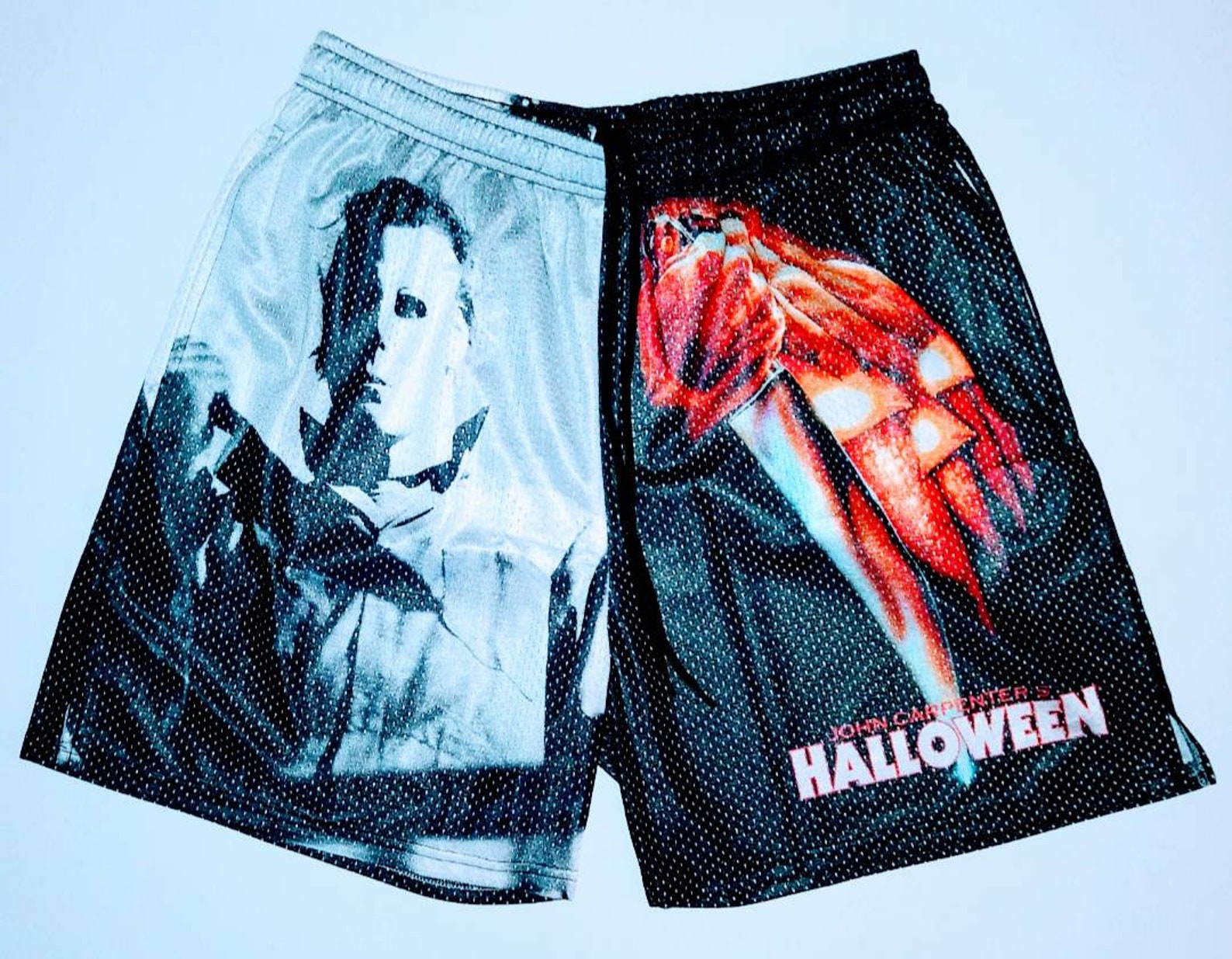 Men's Chalkline Halloween Horror Shorts XL Etsy