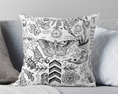 Harry - All Tattoos - Pillow case, Pillow Cover, Decoration Pillow case, Halloween Pillow, Christmas Pillow, Humor, joke Pillow Case