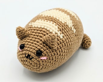 PATTERN: Loaf Cat Crochet - PDF ONLY - Amigurumi bread cat crochet pattern - Crochet animal bun beginner pattern