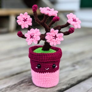 パターン: 桜のかぎ針編み - PDF のみ - あみぐるみの花のかぎ針編みパターン - かぎ針編みの植物の中級者向けパターン