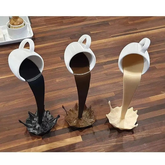 Floating Cup of Coffee STL Files 3D Printing / Printable File Etsy