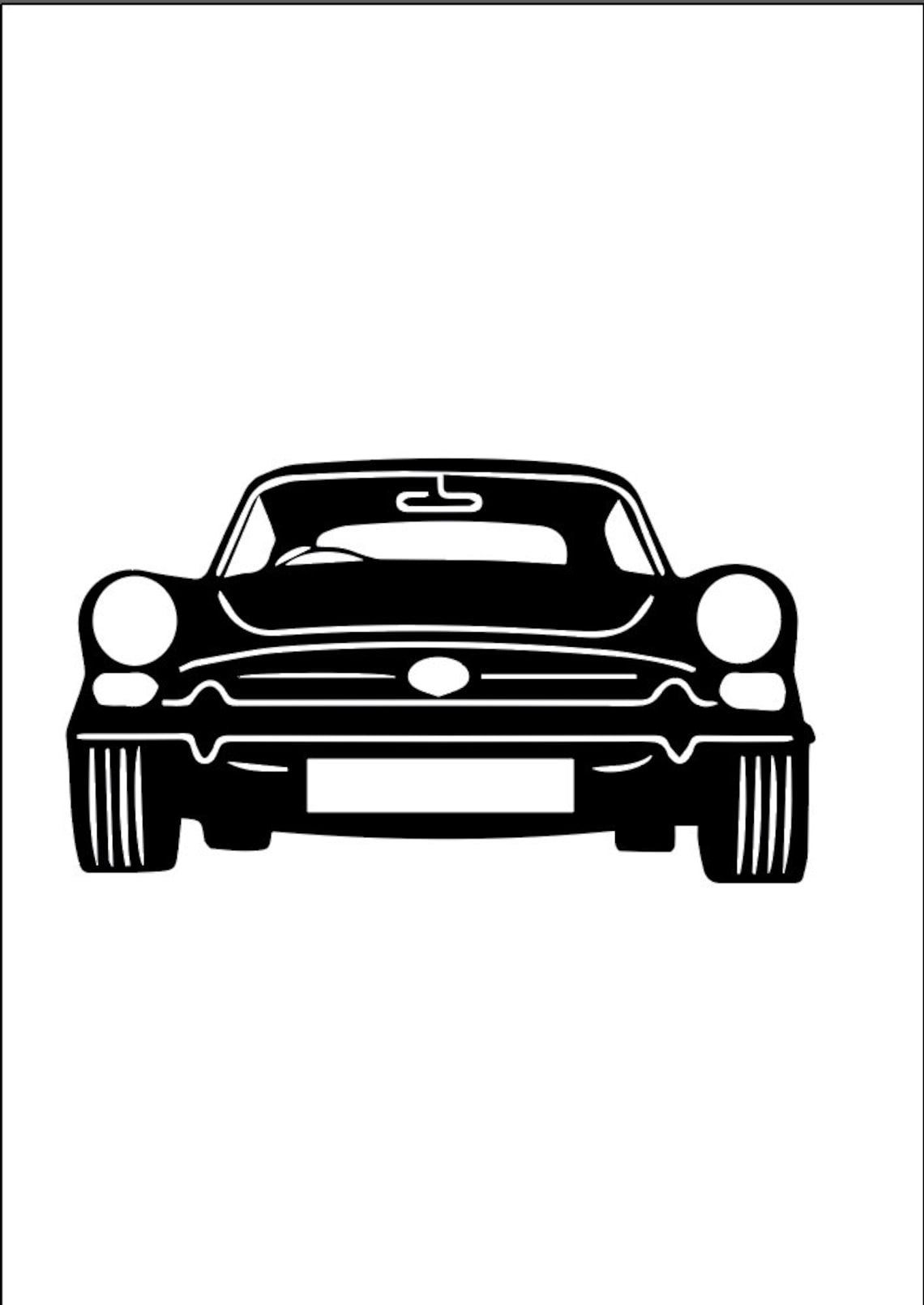 Classic Car DXF Files / CNC File / Laser File / Car Wall Decor Etsy