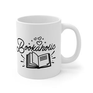 Bookaholic Tasse - Literarische Kaffeetasse, Bibliophile Teetasse, Bibliothek Geschenk, Leseliebhaber Geschenk, Keramik Trinkgefäß