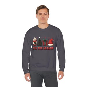 Christmas Jumper Sweatshirt, Holiday Crewneck Pullover, Xmas Sweater Shirt, Winter Apparel Gift, Festive Season Top