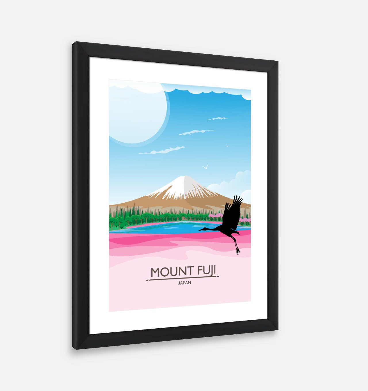 Mount Fuji Print Mount Fuji Poster Japan Print Japan | Etsy