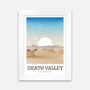 Death Valley Print, Death Valley Poster, US National Park Poster, US National Park Print, California Poster, California Print, National Park