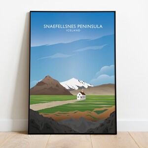 Snaefellsnes Peninsula, Borgarfjörður, Iceland, Iceland Print, Iceland Poster, Icelandic Scenery, Travel Poster, Sport Print, Wall Art