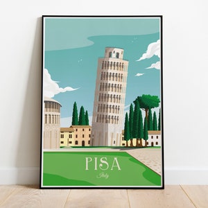 Pisa, Italy, Leaning Tower of Pisa Print, Italy Poster, Italy Print, Italian Travel Print, Europe Travel Print, Wall Art