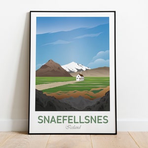 Snaefellsnes Peninsula, Borgarfjörður, Iceland, Iceland Print, Iceland Poster, Icelandic Scenery, Travel Poster, Sport Print, Wall Art