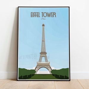 Eiffel Tower, La Tour Eiffel, Paris, France, Home Decor, Handmade Artwork, Travel Poster, Travel Print, Wall Art