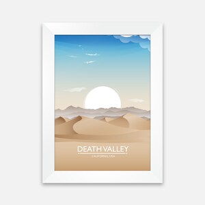 Death Valley Print, Death Valley Poster, US National Park Poster, US National Park Print, California Poster, California Print, National Park