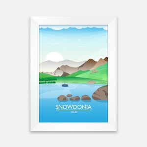 Snowdonia Poster, Snowdonia Print, National Park Print, National Park Poster, Travel Poster, Travel Print, UK National Park, Wales