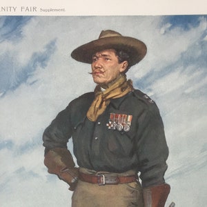 Original 1911 Lithograph Print of Irish Military Officer - Lieutenant Colonel D.P. Driscoll