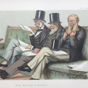 Original 1881 Victorian Politics Print of - &quot;Her Majesty&#39;s Opposition