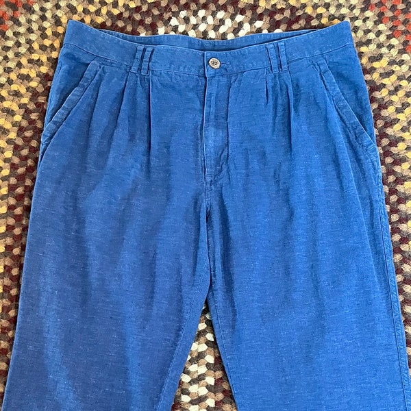 Women’s Patagonia Island Hemp Pants (blue chambray) Size 12