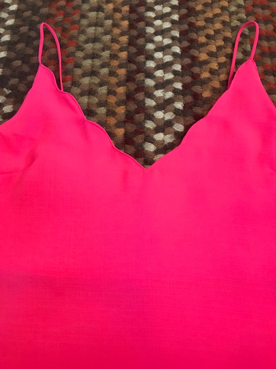 scalloped strappy cami