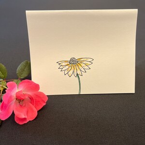 Cartões de felicitações, cartões de anotações, cartões de melhoras logo, cartões feitos à mão, desenhados à mão, exclusivos, cartões de saudades, desenhos florais, flores, margaridas