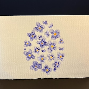 Cartes Fleurs de Pâques, Cartes de voeux, Cartes de correspondance, Cartes Guérir bientôt, Cartes faites main, Unique, Cartes Tu m'as manqué, Fleurs, trèfles