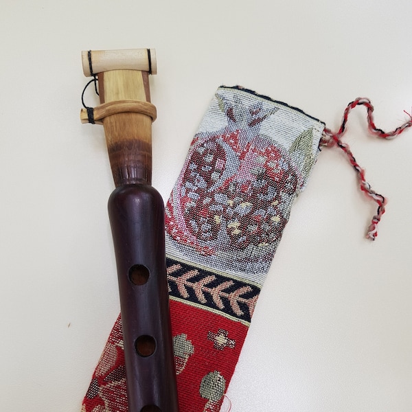 Armenian Duduk with national soft case and little flute / Duduk for beginners