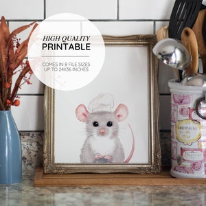 Remy Wandkunst, Jeder kann kochen, druckbare realistische Ratatouille Kunst