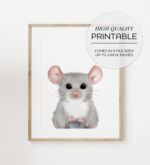 Printable Mouse Nursery Art Printable Nursery Wall Art - Etsy