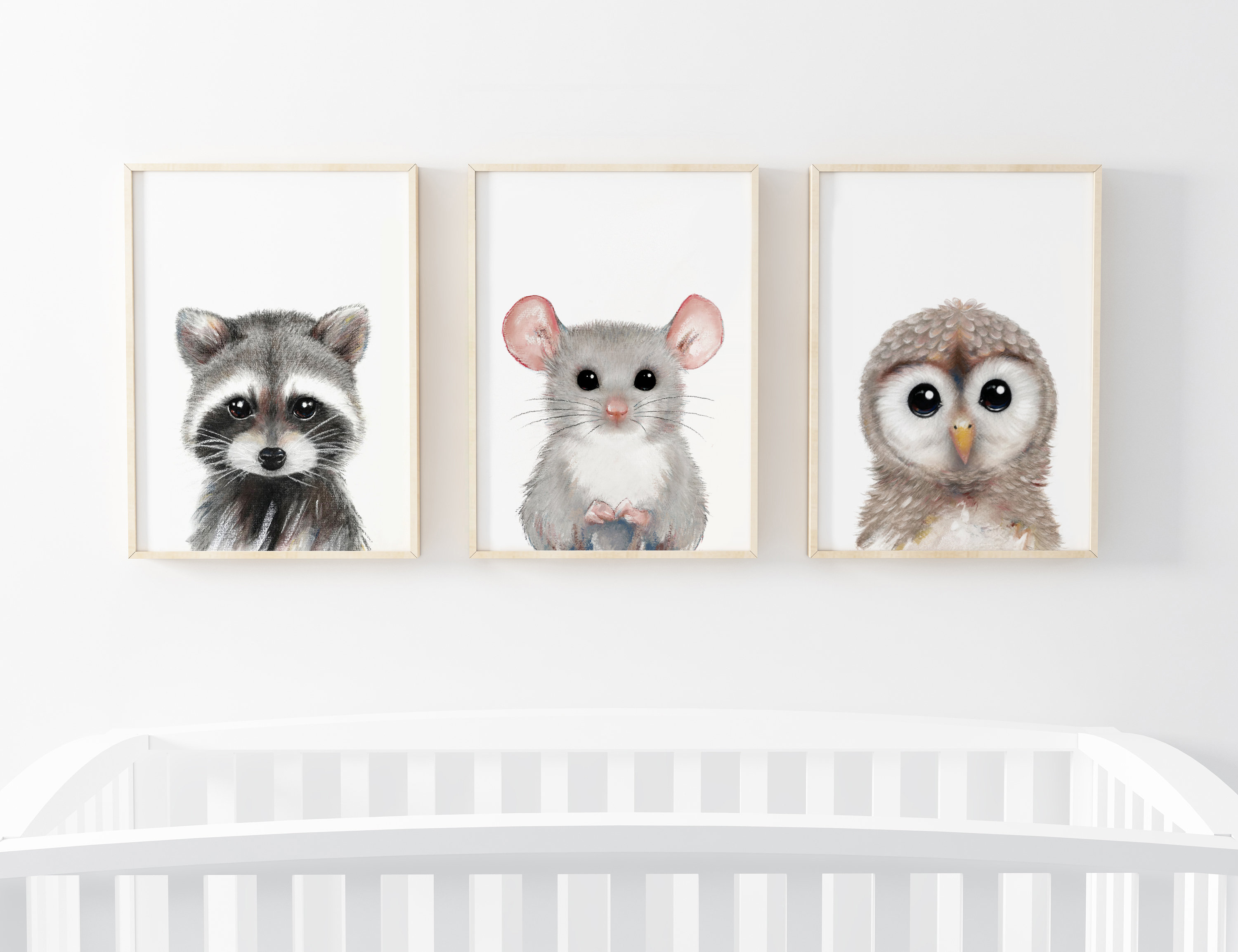 Printable Mouse Nursery Art, Printable Nursery Wall Art, Digital Download, Large Poster - Etsy