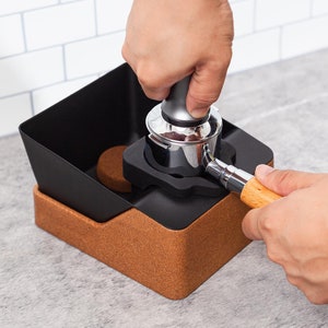 Olympus | A Knock Box + Tamping Station All-In-One from Proper By Design