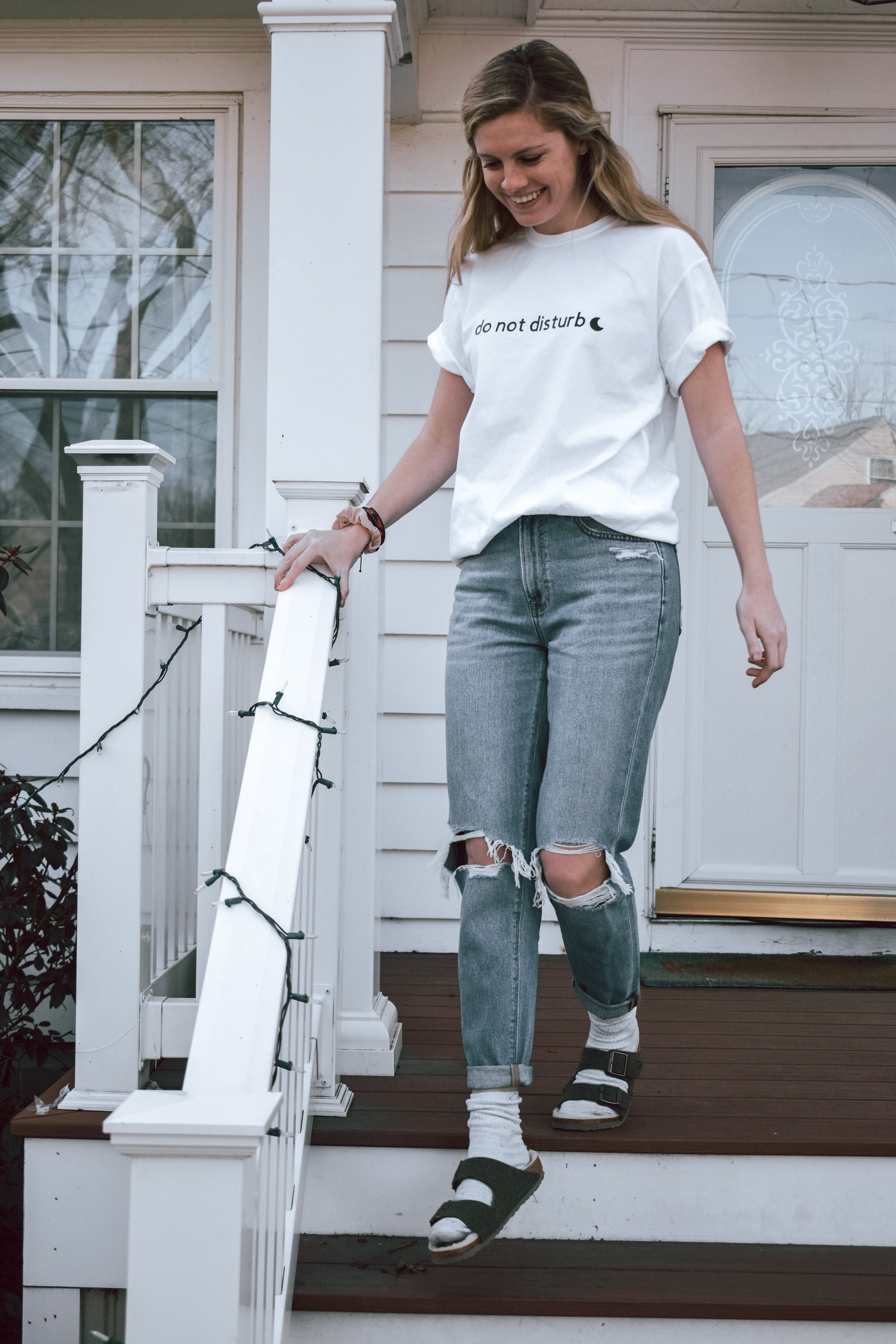 white t shirts with black writing