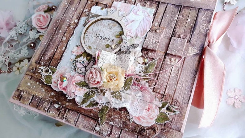 book of memories Scrapbooking Personalized Baby girl photo album Scrapbook Album hand made baby gift Personalized exclusive scrapbook